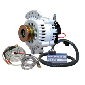 Balmar Alternator 100 AMP Kit 12V 1-2″ Single Foot Spindle Mount Dual Vee Pulley Regulator & Temp Sensor
