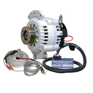 Balmar Alternator 100 AMP Kit 12V 1-2″ Single Foot Spindle Mount K6 Pulley Regulator & Temp Sensor