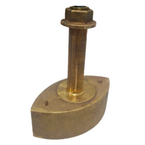 Echonautics Bronze Stem Thru-Hull High-Frequency CHIRP Transducer – 1kW & 130 – 210kHz