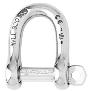 Wichard Self-Locking D Shackle – 12mm Diameter – 15/32″