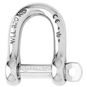 Wichard Not Self-Locking D Shackle – 14mm Diameter – 9/16″