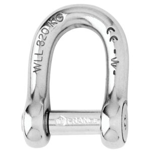 Wichard Self-Locking Allen Head Pin D Shackle – 12mm Diameter – 15/32″