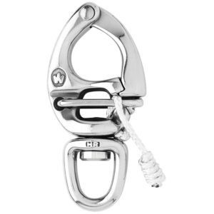 Wichard HR Quick Release Snap Shackle With Swivel Eye -110mm Length- 4-21/64″