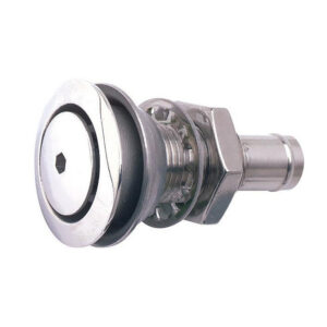 Attwood 316 Stainless Steel Alloy Flush Mount Fuel Vent – Straight Vent
