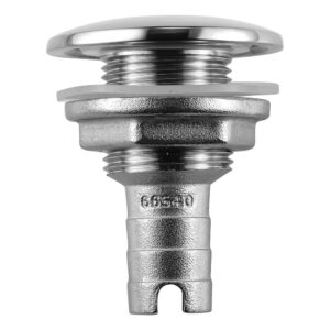 Attwood Stainless Steel Thru-Hull Short Straight Barbed – 3/4″ Inner Diameter