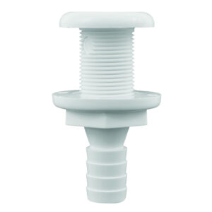 Attwood White Plastic Thru-Hull Fitting – 5/8″ Inner Diameter