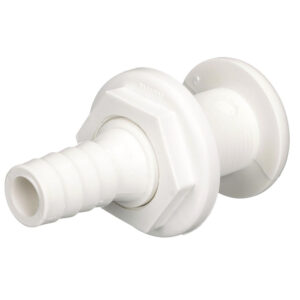Attwood White Plastic Thru-Hull Fitting – 3/4″ Inner Diameter