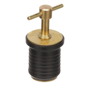 Attwood T-Handle Brass Drain Plug – 1″ Diameter