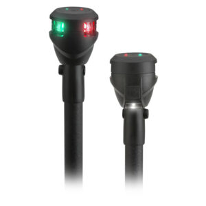 Attwood LightArmor Fast Action Bi-Color Pole Light With Task Light – 14″ & 3-Pin