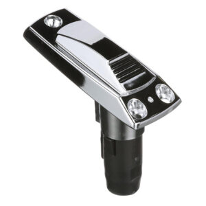 Attwood Rectangle 2-Pin Base f/Angled Pole – Zamak