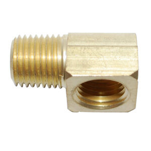 Attwood Universal 90 Degree Elbow – 1/4″ NPT x 1/4″ NPTF – Brass