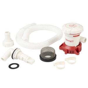 Attwood Tsunami MK2 T500 Manual Bilge Pump w/Installation Kit – 500 GPH & 12V