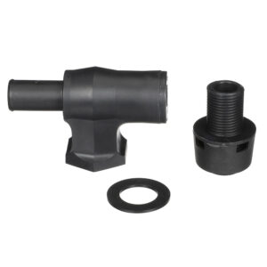 Attwood 90&deg; P-Trap Fuel Tank Vent – Black w/Black Vent Head