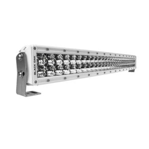 Black Oak 30″ Marine Curved Double Row LED Light Bar – Spot Optics – White Housing – Pro Series 3.0