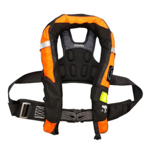 First Watch FW-40PRO Ergo Auto Inflatable PFD w/Harness – Hi-Vis Orange & Black