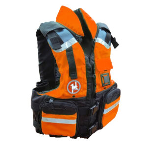 First Watch AV-800 4 Pocket Vest Hi-Vis – Orange/Black – S/M