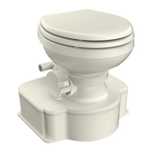 Dometic&trade; Bone M65 Marine Gravity Toilet – Elongated Seat Size w/Foot Pedal