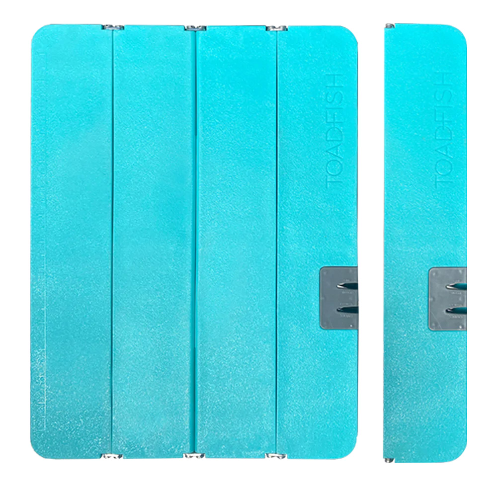Toadfish Stowaway Folding Cutting Board w/Built-In Knife Sharpener – Teal Toadfish Stowaway Folding Cutting Board w/Built-In Knife Sharpener – Teal