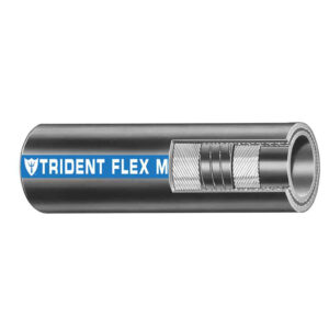 Trident Marine 1″ x 50' Coil Flex Marine Wet Exhaust & Water Hose – Black