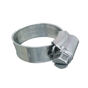 Trident Marine 316 SS Non-Perforated Worm Gear Hose Clamp – 3/8″ Band – (1-1/16″ &ndash; 1-1/2″) Clamping Range – 10-Pack – SAE Size 16