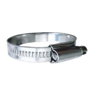 Trident Marine 316 SS Non-Perforated Worm Gear Hose Clamp – 15/32″ Band – (1-3/4″ &ndash; 2-1/4″) Clamping Range – 10-Pack – SAE Size 28