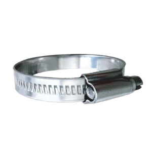 Trident Marine 316 SS Non-Perforated Worm Gear Hose Clamp – 15/32″ Band – (1-1/4″ &ndash; 1-3/4″) Clamping Range – 10-Pack – SAE Size 20
