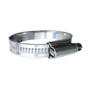 Trident Marine 316 SS Non-Perforated Worm Gear Hose Clamp – 15/32″ Band – (2″ – 2-9/16″) Clamping Range – 10-Pack – SAE Size 32