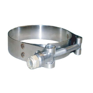 Trident Marine 316 SS T-Bolt Clamp – 3/4″ Band – 2.28″-2.59″ Range – 10-Pack