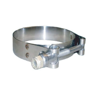 Trident Marine 316 SS T-Bolt Clamp – 3/4″ Band – 4.28″-4.59″ Range – 10-Pack