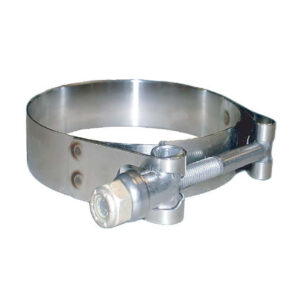 Trident Marine 316 SS T-Bolt Clamp – 3/4″ Band – 6.30″-6.74″ Range – 10-Pack