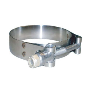 Trident Marine 316 SS T-Bolt Clamp – 3/4″ Band – 8.30″-8.87″ Range – 10-Pack