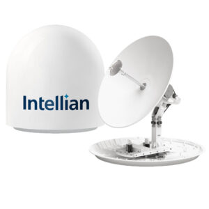 Intellian s100N 1M HD Satellite TV Antenna In v100NX/t100N Matching Dome – Includes Multi-Switch Module