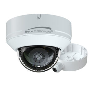 Speco 4MP H.265 AI IP Dome Camera w/IR – 2.8mm Fixed Lens & Junction Box