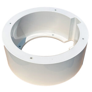Iris Surface Mount Bracket f/IRISx106 Series Cameras – White Powder Coat Finish