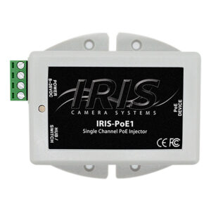 Iris Single Channel PoE Injector – 8-36VDC Input Voltage & 48VDC Output