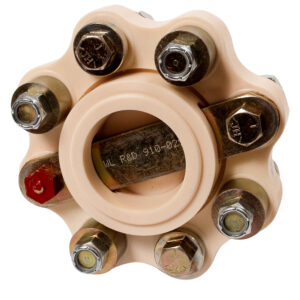 R & D Flexible Shaft Coupling f/5″ B/W, Hurth, & Volvo – 25HP/100RPM Capacity