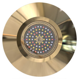 Metro Marine Thru-Hull Full Spectrum RGBW Round Fixture Underwater Light – 120 Degree Beam Angle