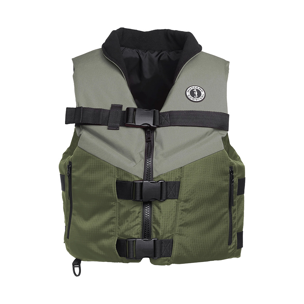 Mustang Accel Foam Vest – Green/Grey – Large Mustang Accel Foam Vest – Green/Grey – Large