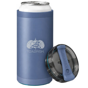 Toadfish SmartGrip 4-in-1 Can Cooler – 12oz – Blue