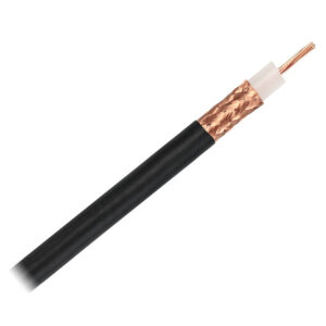 Pacer RG213U Coax Cable – Black – 300′