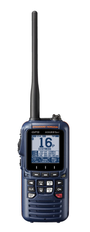 Standard HX891BTNB Handheld VHF 6W Class H DSC GPS Bluetooth – Navy Blue